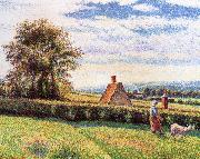 Camille Pissarro Women and the sheep oil painting on canvas